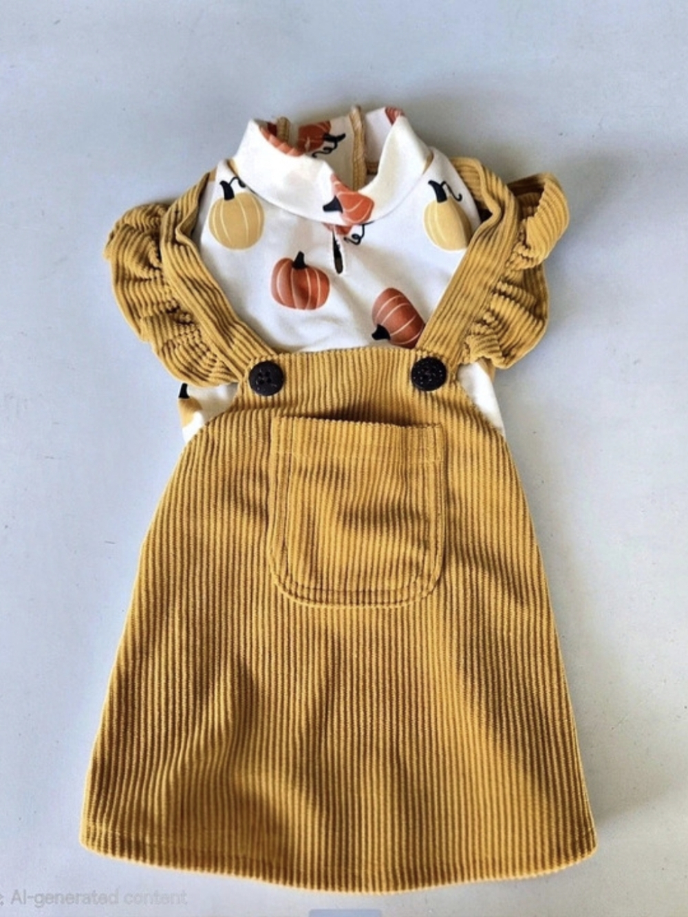 Doggie Corduroy Pumpkin Dress Like New- XS